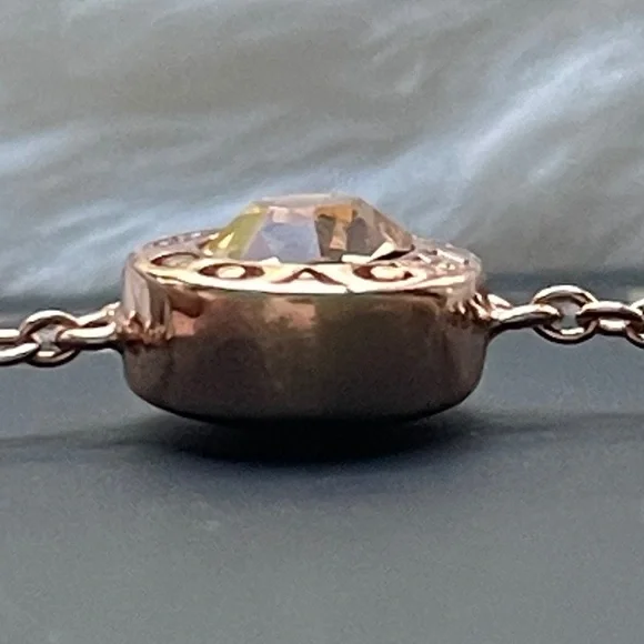 COACH Open Circle Slider Bracelet In Rose Gold - Picture 10 of 16